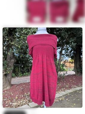 Maurices Marled Burgundy Knit Sweater